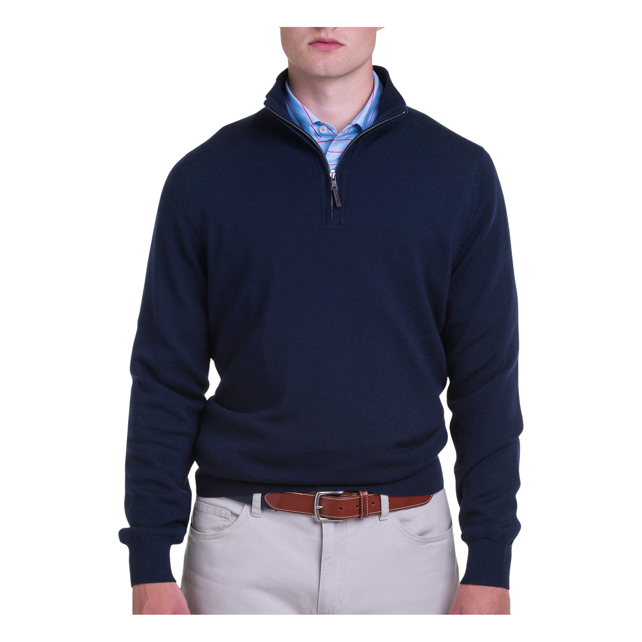 Baruffa Merino Long Sleeve 1/4 Zip Windshirt